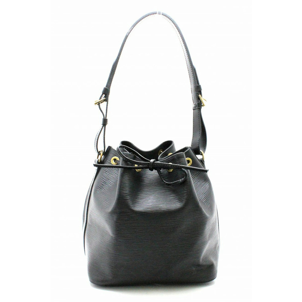 Louis Vuitton Epi Noe Shoulder Bag Hobo Leather Noir Black